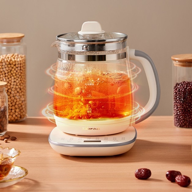 Bear Health Pot YSH-D20F3 2-3L stakleni čajnik, 220V, 1000W+, elektronički termostat, upravljanje mikroračunalom