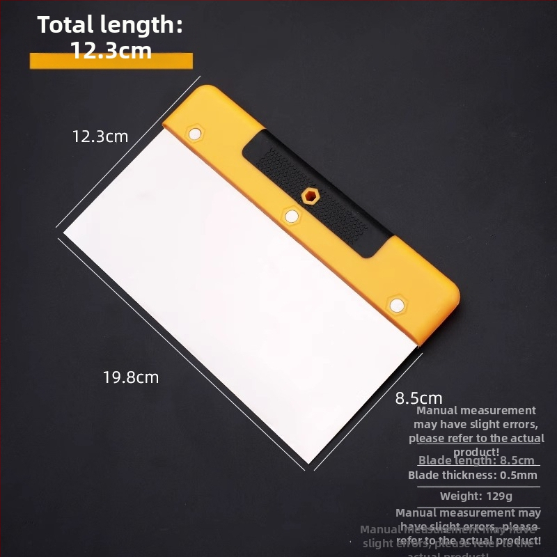 Rozsdamentes acél kaparó és glettelő kés falakhoz – lapos élű penge, strapabíró, többfunkciós eszköz