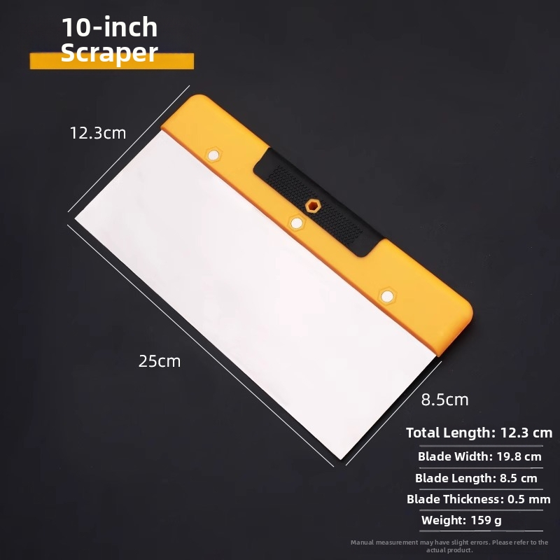 Rozsdamentes acél kaparó és glettelő kés falakhoz – lapos élű penge, strapabíró, többfunkciós eszköz