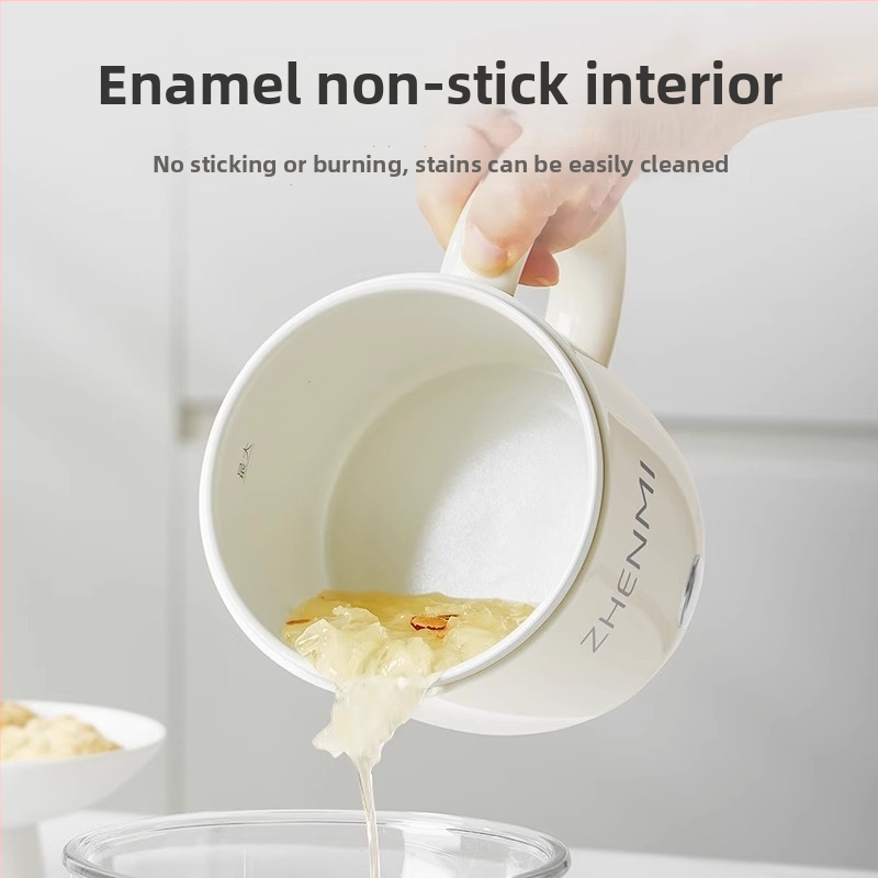 Zhenmi Egészség Teáskanna – Hordozható egy személyre szóló teakeverő, rozsdamentes acél test, 300W, Kapacitás <1 L, Digitális termosztát, érintéses vezérlés, levehető fedél