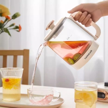 Τσαγιέρα Υγείας με γυάλινο σώμα, έως 1 L, 220 V, 500–1000 W, Ηλεκτρονικός Θερμοστάτης