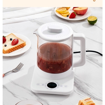 Zhigo YSH002 Zdravstveni čajnik – Višenamjenski električni čajnik s staklenim tijelom, 1–1,5 L, 800W, 220V, elektronički termostat, dodirno upravljanje, memorija podizanja posude