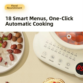 Ceainic sănătos multifuncțional, corp din sticlă, termostat digital, control cu microcomputer, capacitate 2–3 L, 220V, 1000W