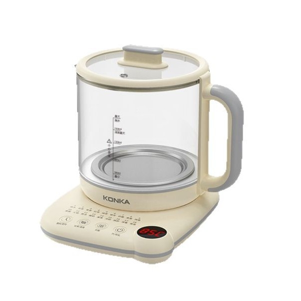 Ceainic sănătos multifuncțional, corp din sticlă, termostat digital, control cu microcomputer, capacitate 2–3 L, 220V, 1000W