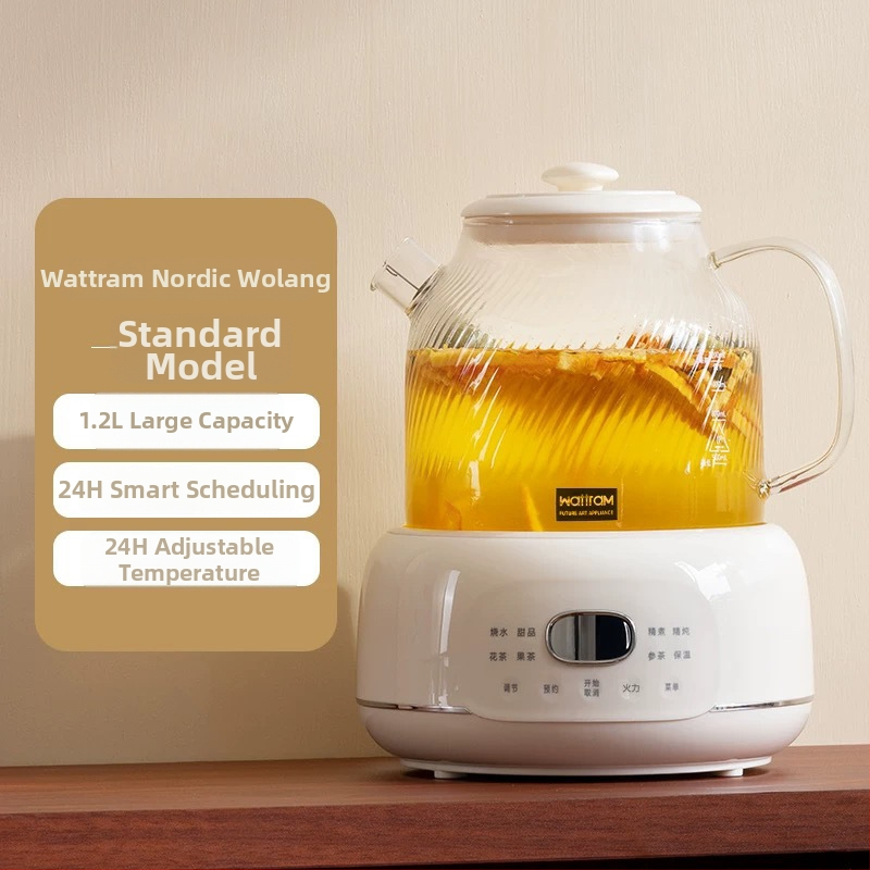 Ceainic de sănătate pentru ceai, capacitate ≤1 L, 220V, 300–350W, vas interior ceramic cu control tactil de microcomputer, menținere automată a temperaturii