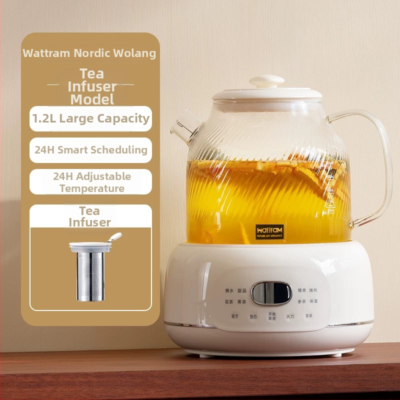 Ceainic de sănătate pentru ceai, capacitate ≤1 L, 220V, 300–350W, vas interior ceramic cu control tactil de microcomputer, menținere automată a temperaturii