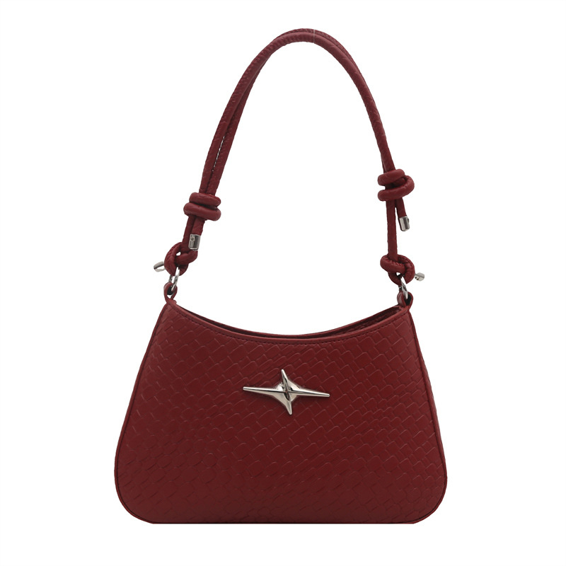 Geantă crossbody din PU, formă orizontală pătrată, închidere magnetică, căptușeală poliester, curea de umăr simplă