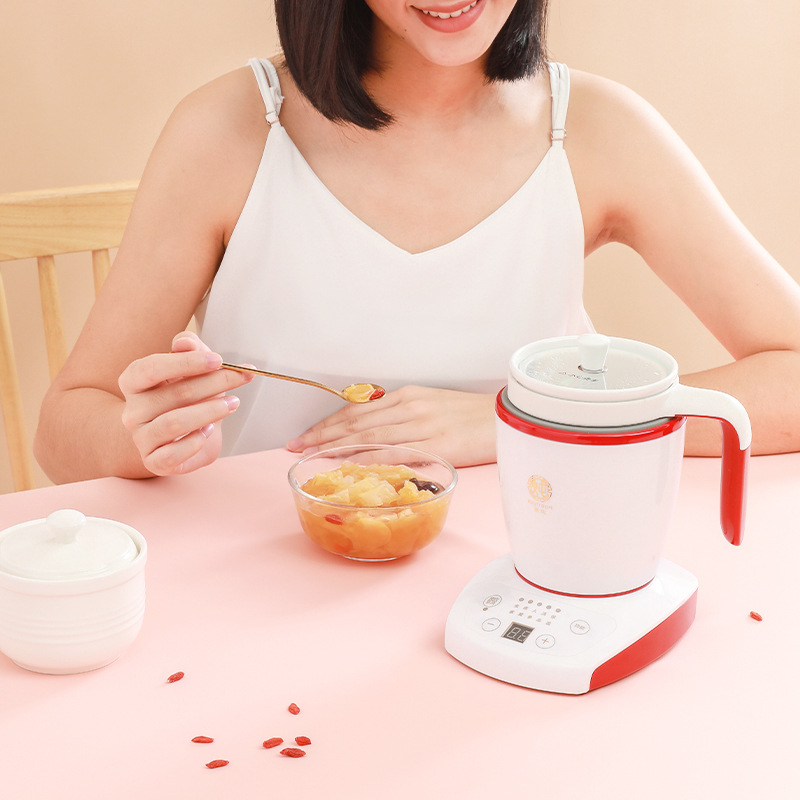 Keramički lonac za zdravlje za jednu osobu — električni lonac za kašu i juhu s ptičjim gnijezdom, 500 ml, 220 V, 140 W, dodirno upravljanje, model C1-150