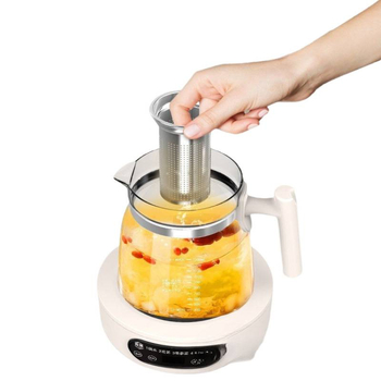 Zdravstveni čajnik, model My-2408a, kapacitet 1,3 L, keramički unutarnji spremnik, tijelo od materijala purple-sand, snaga 300–350 W