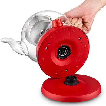 Ceainic electric pentru ceai cu sticlă borosilicat de înaltă calitate, model WA-905, 220 V, 800 W, control mecanic