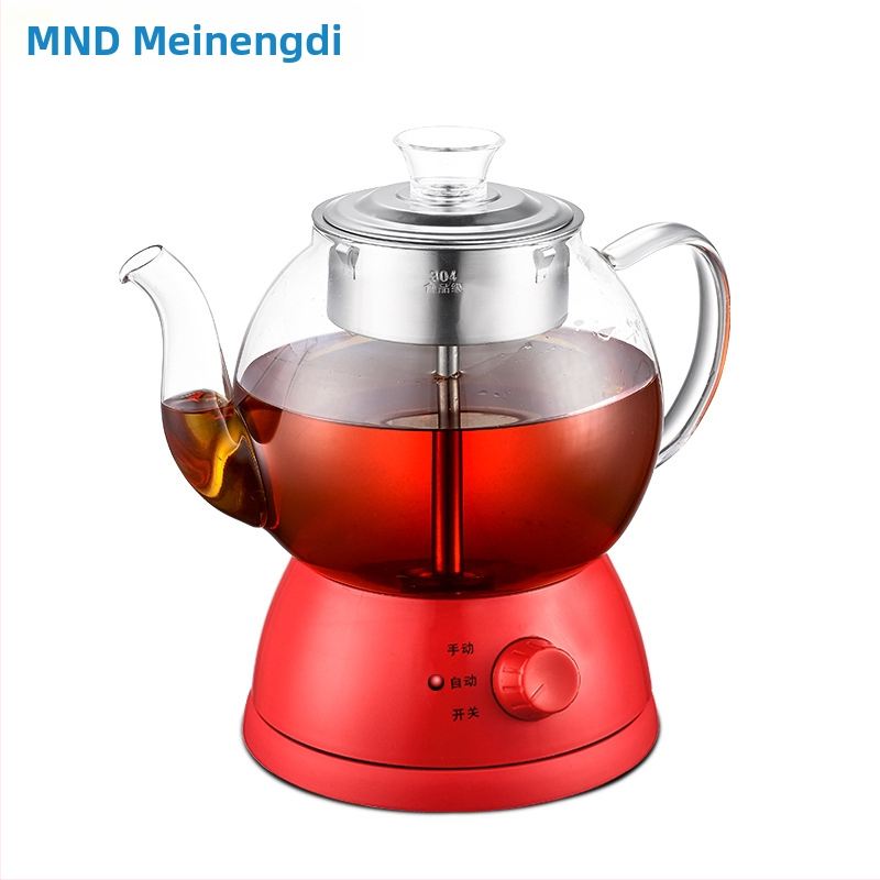 Ceainic electric pentru ceai cu sticlă borosilicat de înaltă calitate, model WA-905, 220 V, 800 W, control mecanic