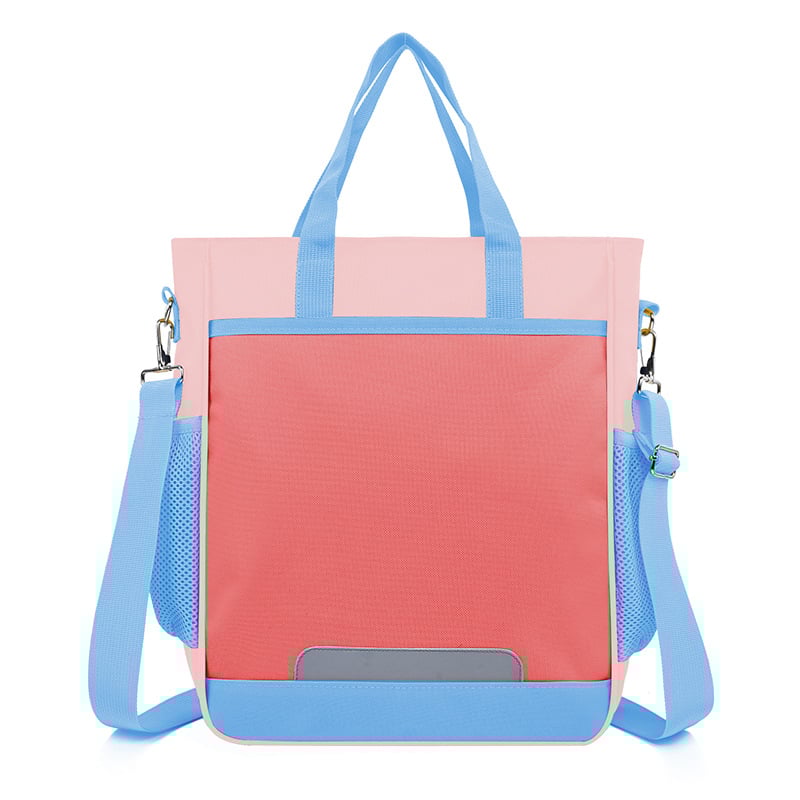 Torba za dopunsku nastavu za učenike osnovne škole s logom, Oxford tkanina, ergonomski stražnji panel, prozračna i lagana, unisex, za 5.–6. razred