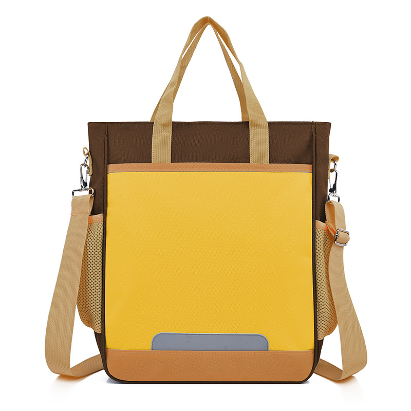 Torba za dopunsku nastavu za učenike osnovne škole s logom, Oxford tkanina, ergonomski stražnji panel, prozračna i lagana, unisex, za 5.–6. razred