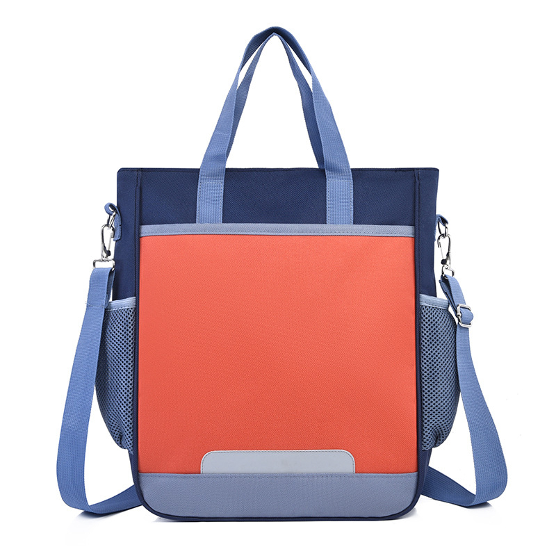 Torba za dopunsku nastavu za učenike osnovne škole s logom, Oxford tkanina, ergonomski stražnji panel, prozračna i lagana, unisex, za 5.–6. razred