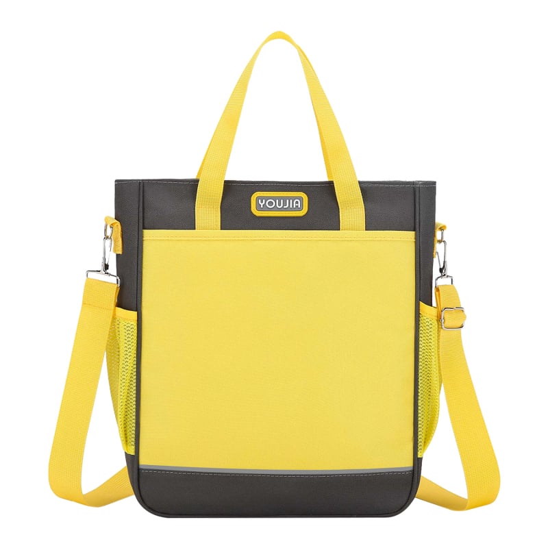 Torba za dopunsku nastavu za učenike osnovne škole s logom, Oxford tkanina, ergonomski stražnji panel, prozračna i lagana, unisex, za 5.–6. razred