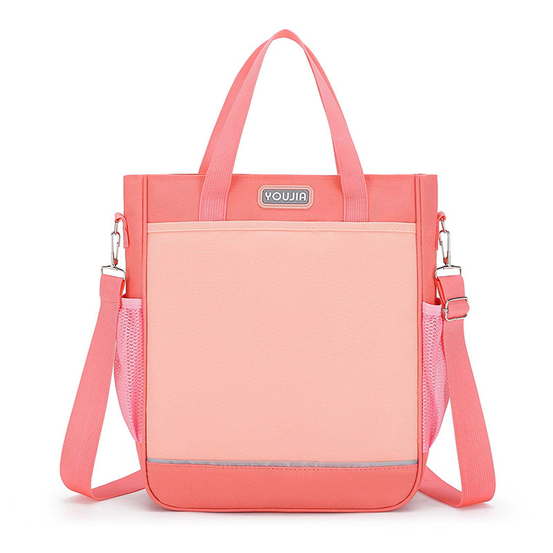 Torba za dopunsku nastavu za učenike osnovne škole s logom, Oxford tkanina, ergonomski stražnji panel, prozračna i lagana, unisex, za 5.–6. razred