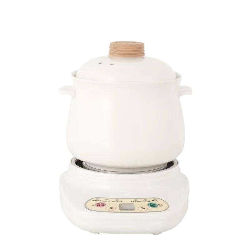 Vas ceramic pentru bebeluși, 1,2 L, 220V, 400–500W, Termostat digital, Control cu buton