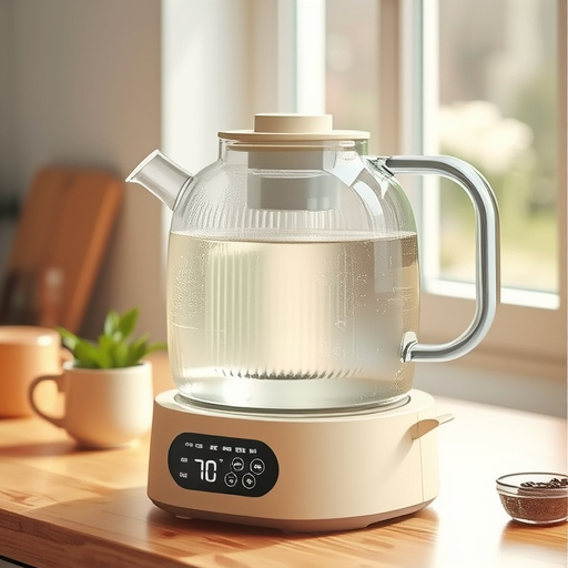 Ceainic KH-1826 pentru sănătate, corp din sticlă, 1200ml, 220V, 500W, Termostat Digital