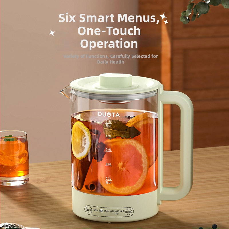 Ceainic de sănătate multifuncțional pentru casă și birou – capacitate 1 L sau mai mică, 220 V, 300–350 W, rezervor interior ceramic, control mecanic