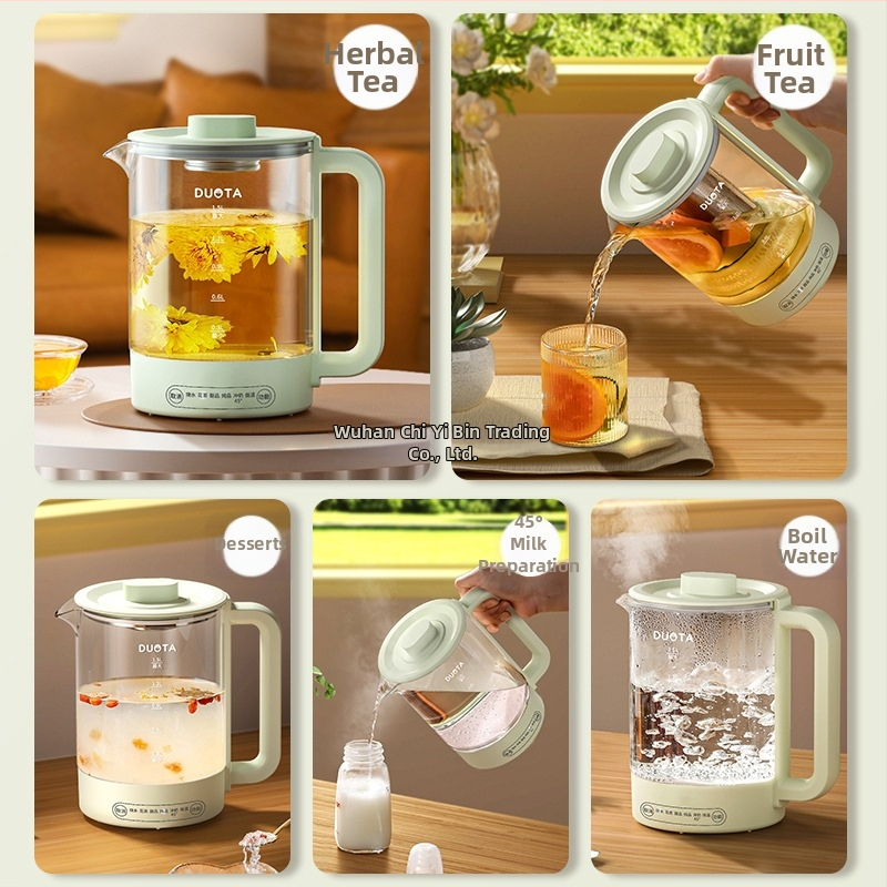 Ceainic de sănătate multifuncțional pentru casă și birou – capacitate 1 L sau mai mică, 220 V, 300–350 W, rezervor interior ceramic, control mecanic