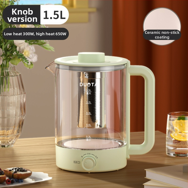 Ceainic de sănătate multifuncțional pentru casă și birou – capacitate 1 L sau mai mică, 220 V, 300–350 W, rezervor interior ceramic, control mecanic