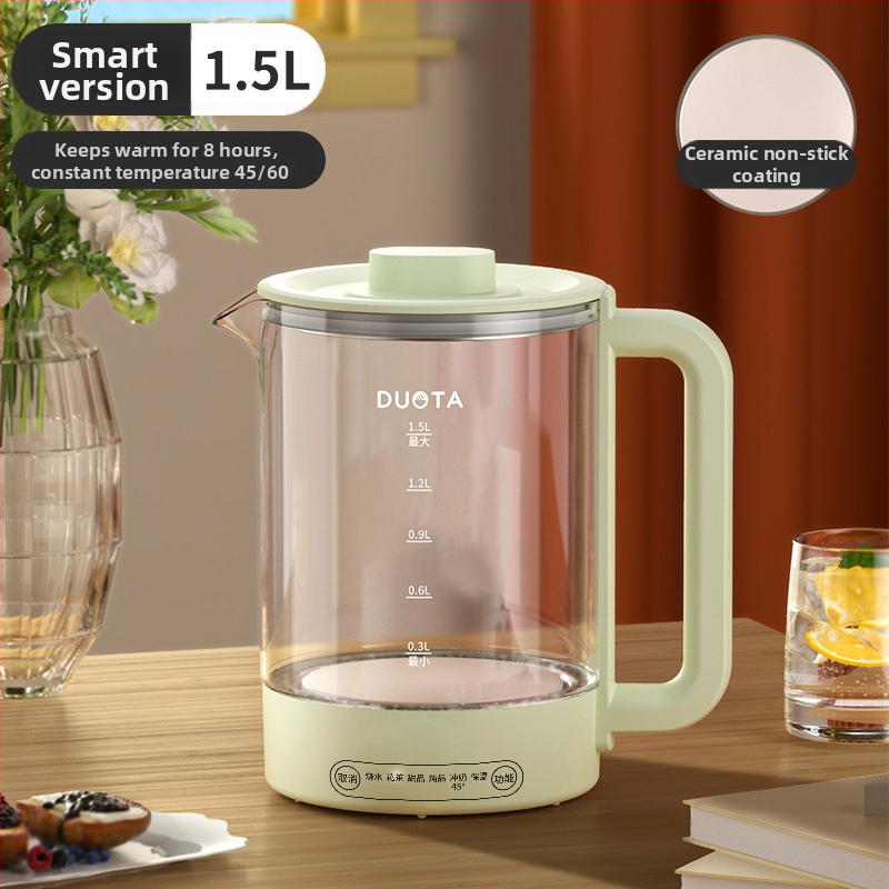 Ceainic de sănătate multifuncțional pentru casă și birou – capacitate 1 L sau mai mică, 220 V, 300–350 W, rezervor interior ceramic, control mecanic