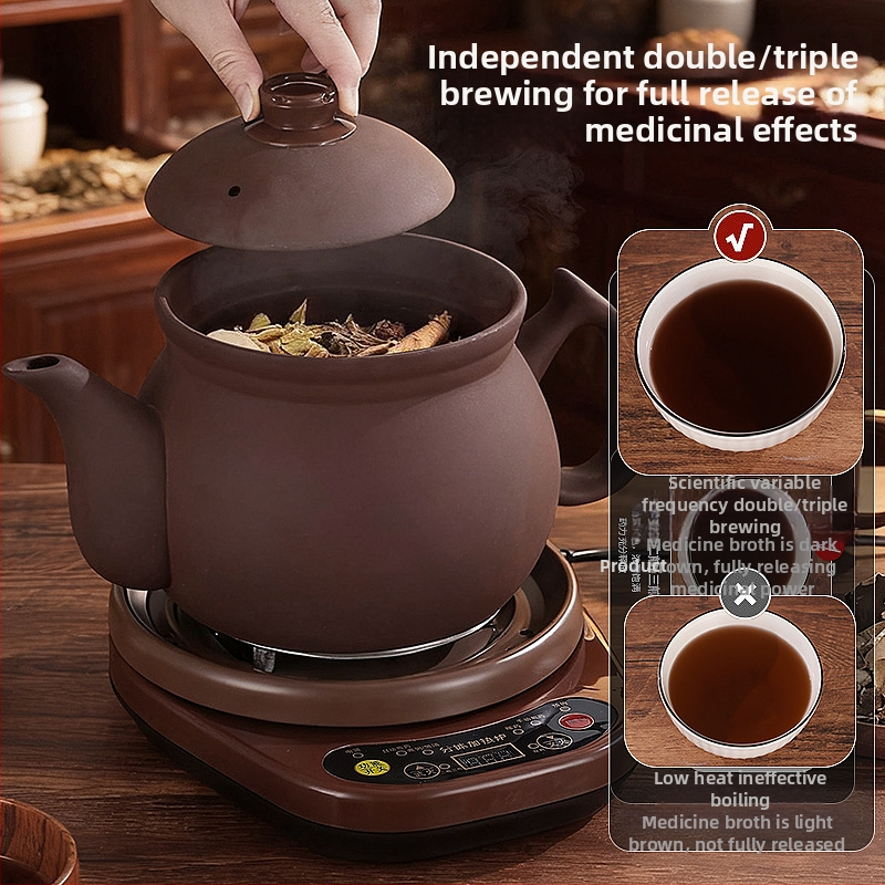 Decoction Pot Yuejin — corp ceramic, capacitate peste 4L, 220V