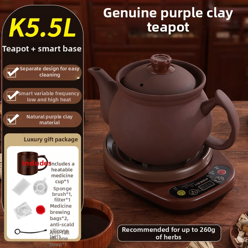Decoction Pot Yuejin — corp ceramic, capacitate peste 4L, 220V