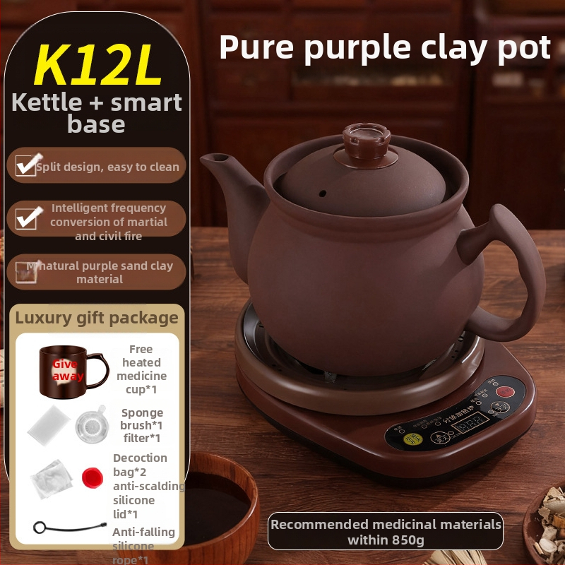 Decoction Pot Yuejin — corp ceramic, capacitate peste 4L, 220V
