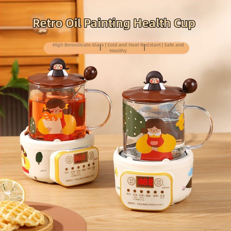 Ceainic mini pentru o singură persoană — vas interior ceramic, termostat cu expansiune a lichidului, 220V, 300–350W, capacitate până la 1 L