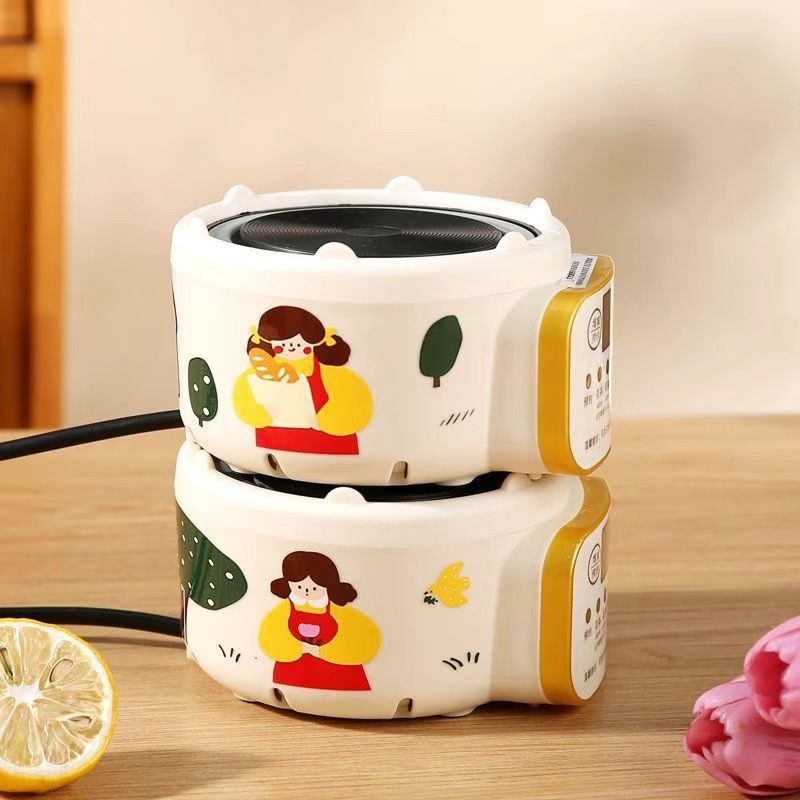 Ceainic mini pentru o singură persoană — vas interior ceramic, termostat cu expansiune a lichidului, 220V, 300–350W, capacitate până la 1 L