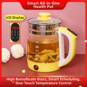 Health Pot YS-02, capacitate 1.5-2L, corp din lut Zisha, vas interior ceramic, 220V 300-350W