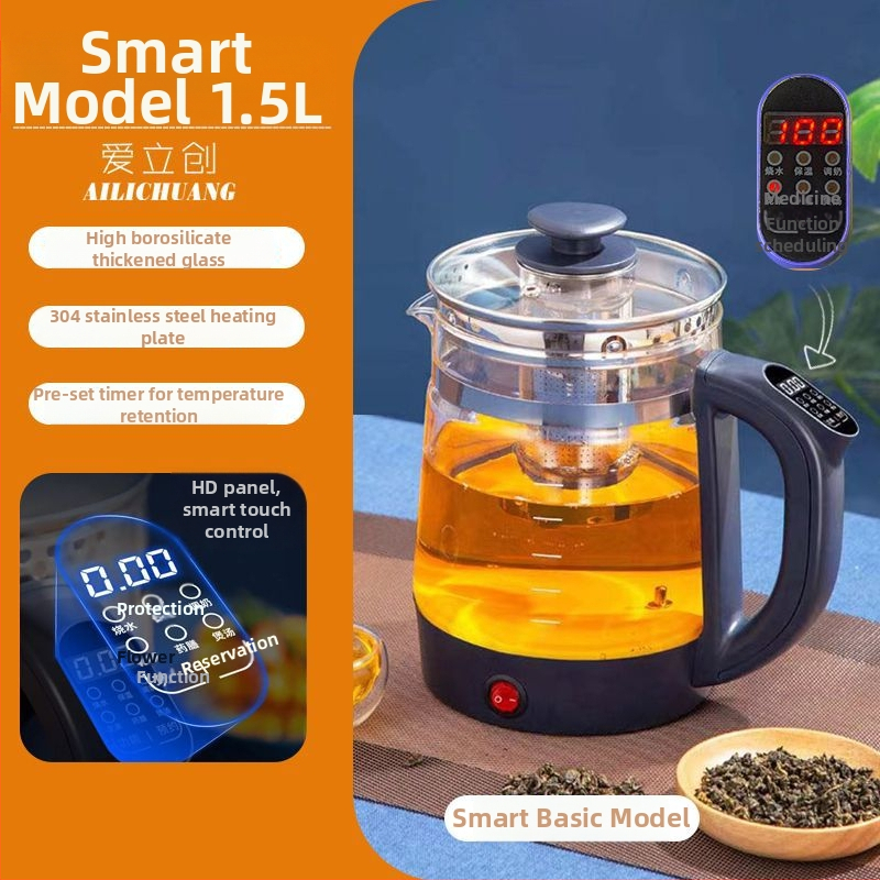 Health Pot YS-02, capacitate 1.5-2L, corp din lut Zisha, vas interior ceramic, 220V 300-350W