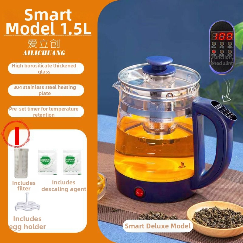 Health Pot YS-02, capacitate 1.5-2L, corp din lut Zisha, vas interior ceramic, 220V 300-350W