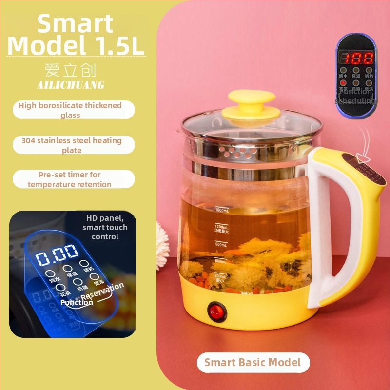 Health Pot YS-02, capacitate 1.5-2L, corp din lut Zisha, vas interior ceramic, 220V 300-350W