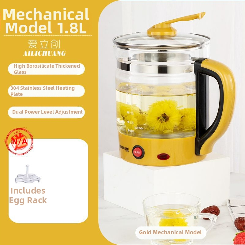 Health Pot YS-02, capacitate 1.5-2L, corp din lut Zisha, vas interior ceramic, 220V 300-350W