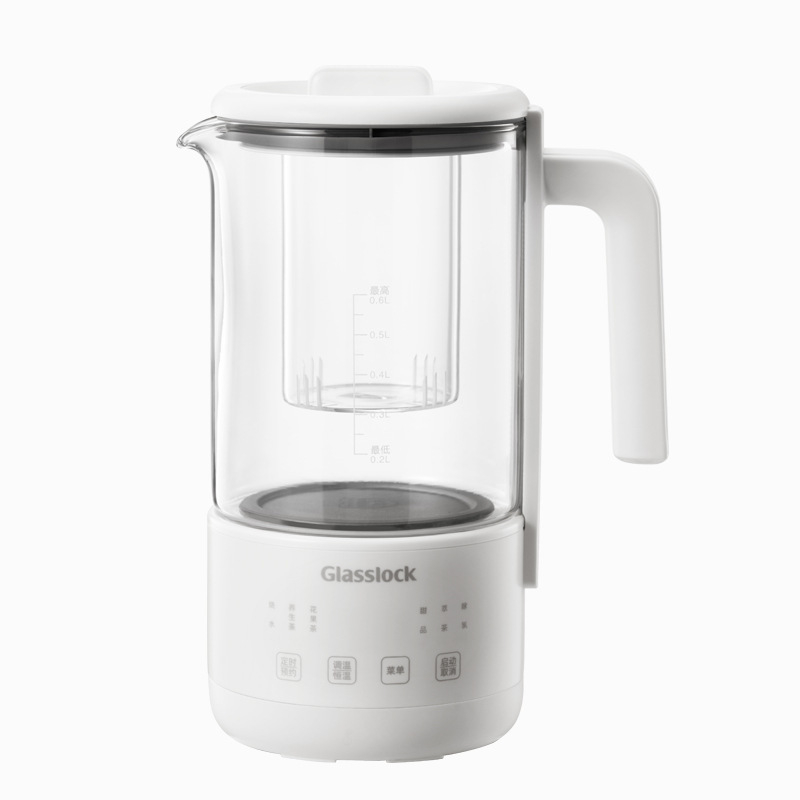 Glasslock Health Pot με σώμα από υψηλής αντοχής πυριτικο γυαλί, 220V, 500–1000W, ψηφιακός θερμοστάτης