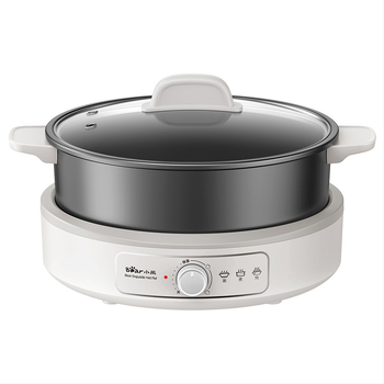 Bear elektrický hot pot pre domáce použitie, odnímateľný a umývateľný vnútorný hrniec, 1800W, vhodný pre 5–8 porcií