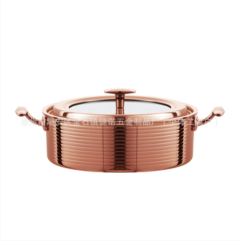 Hot pot nádoba z nerezovej ocele 304, hrubé hlboké prevedenie, dno z viacerostranného kompozitu, neelektrické, univerzálna kompatibilita, objem 2,1–4 L / 4,1–6 L / 6,1–10 L / 10 L+