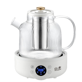 Mașină de preparare ceai sănătos cu corp din sticlă, 1,5–2 L, 500 W, 220 V, Control tactil