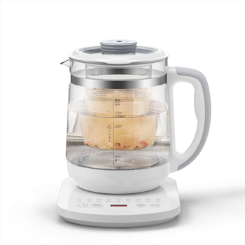 Velle Health Pot – ceainic multifuncțional pentru casă și birou, capacitate 1.5–2 L, corp din sticlă borosilicat, 220 V, 500–1000 W, termostat electronic cu control tactil, pentru 2–3 persoane