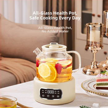 Health Pot KBE818 – 1-1.5L, corp din sticlă borosilicată înaltă, 220V, 500–1000W, control tactil