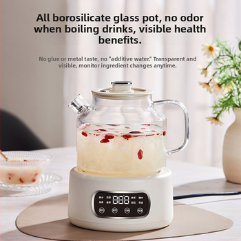 Health Pot KBE818 – 1-1.5L, corp din sticlă borosilicată înaltă, 220V, 500–1000W, control tactil