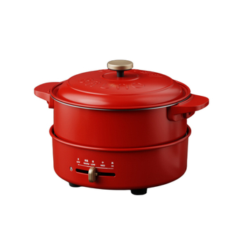 BRUNO Bxm101 3 л електрическа гореща тенджера — вътрешен съд от неръждаема стомана, механичен контрол, нагревателна основа, изолация