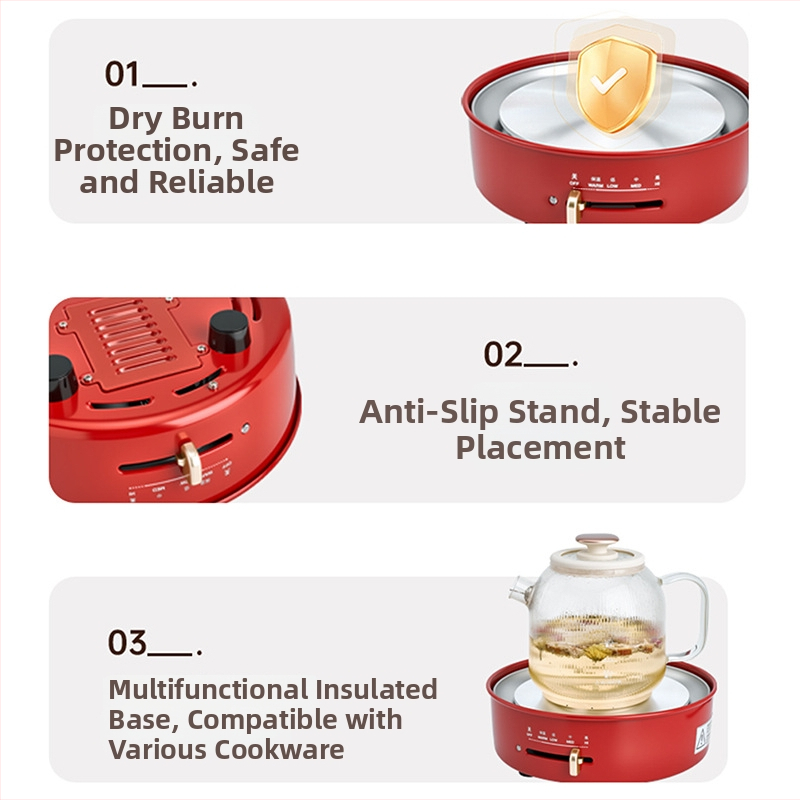 BRUNO Bxm101 3 L elektrická horúca nádoba s vnútorným nerezovým kotlíkom, mechanické ovládanie, ohrevová doska, izolácia