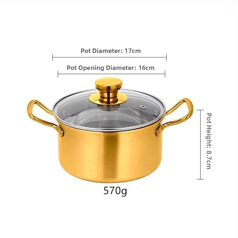 Jednoporcový hrniec z nerezovej ocele 304, sklenené viečko, kompatibilný s indukčnou doskou, objem 2,1–4 l, model TG