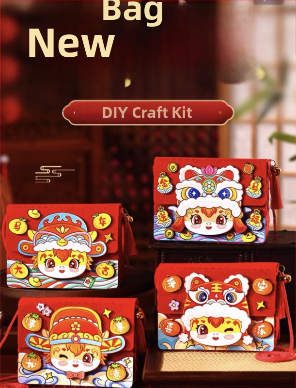 DIY crossbody taška pre deti — filcový materiál, vzor súhvezdia/zodiók, štýl detská karikatúra, vhodné pre škôlku, jar 2024