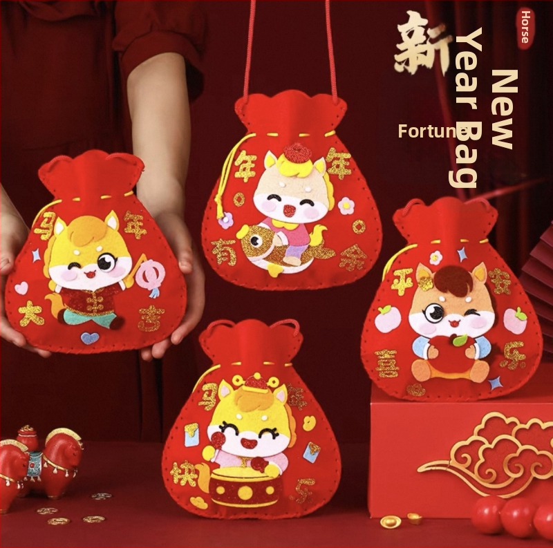 DIY crossbody taška pre deti — filcový materiál, vzor súhvezdia/zodiók, štýl detská karikatúra, vhodné pre škôlku, jar 2024