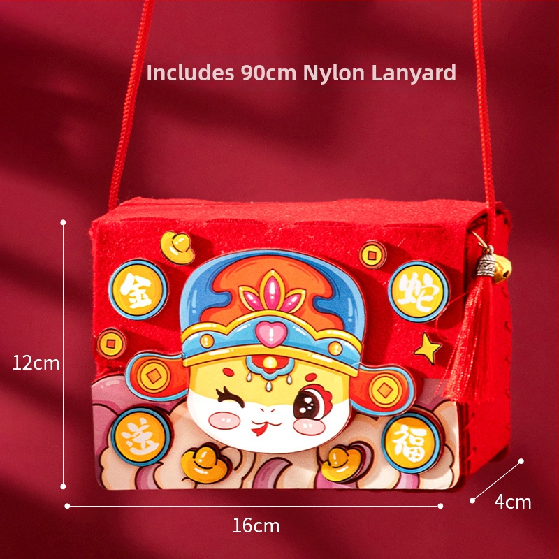 DIY crossbody taška pre deti — filcový materiál, vzor súhvezdia/zodiók, štýl detská karikatúra, vhodné pre škôlku, jar 2024