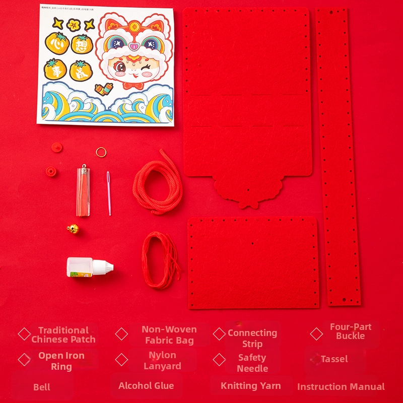 DIY crossbody taška pre deti — filcový materiál, vzor súhvezdia/zodiók, štýl detská karikatúra, vhodné pre škôlku, jar 2024